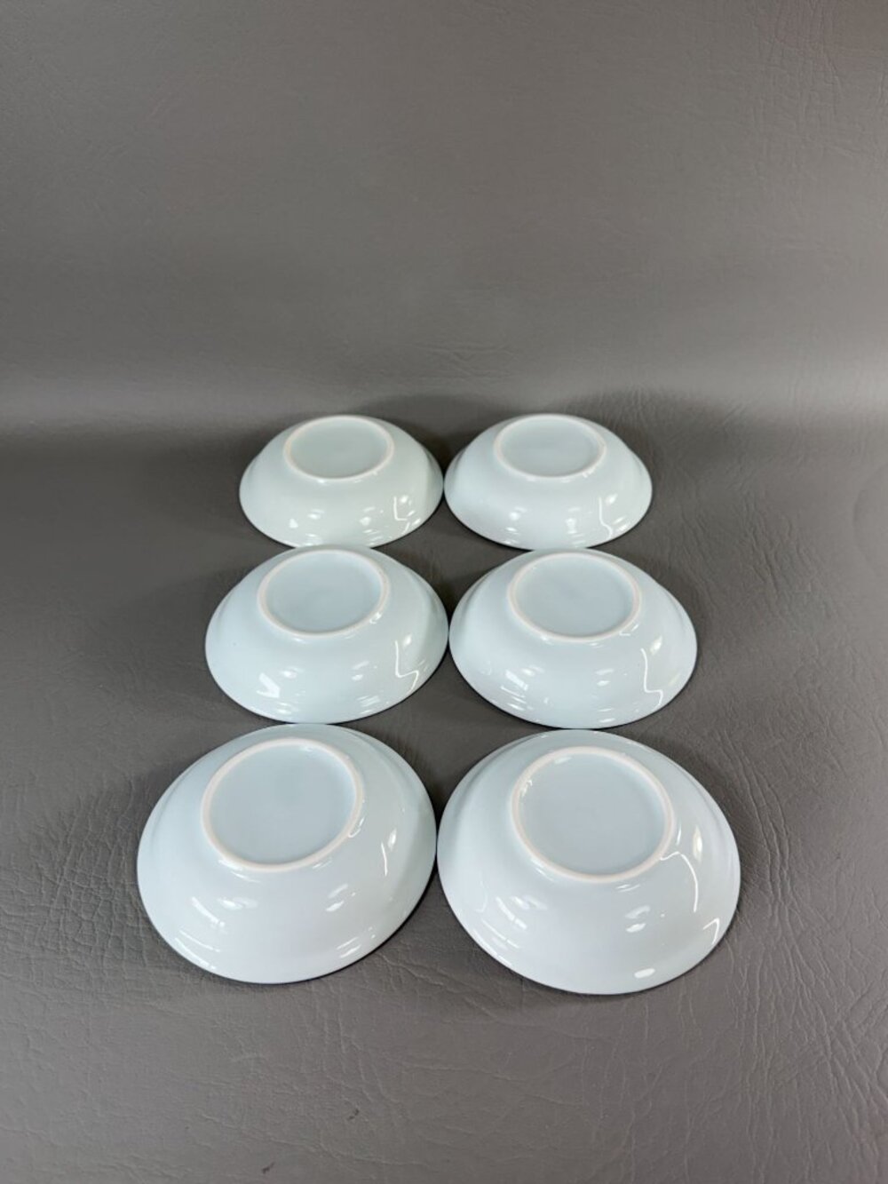 Set of 6 Japanese Ceramic Dipping Sauce Dishes Assorted Blue White Small Bowls - Picture 3 of 10